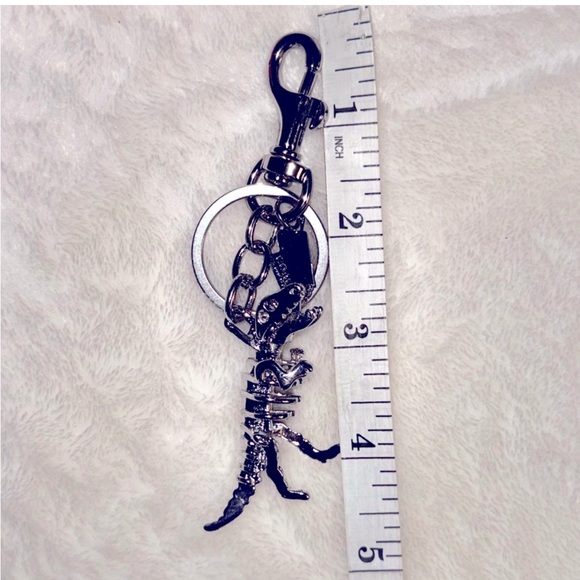 SILVER T REXY BAG CHARM / KEY RING - Picture 5 of 5